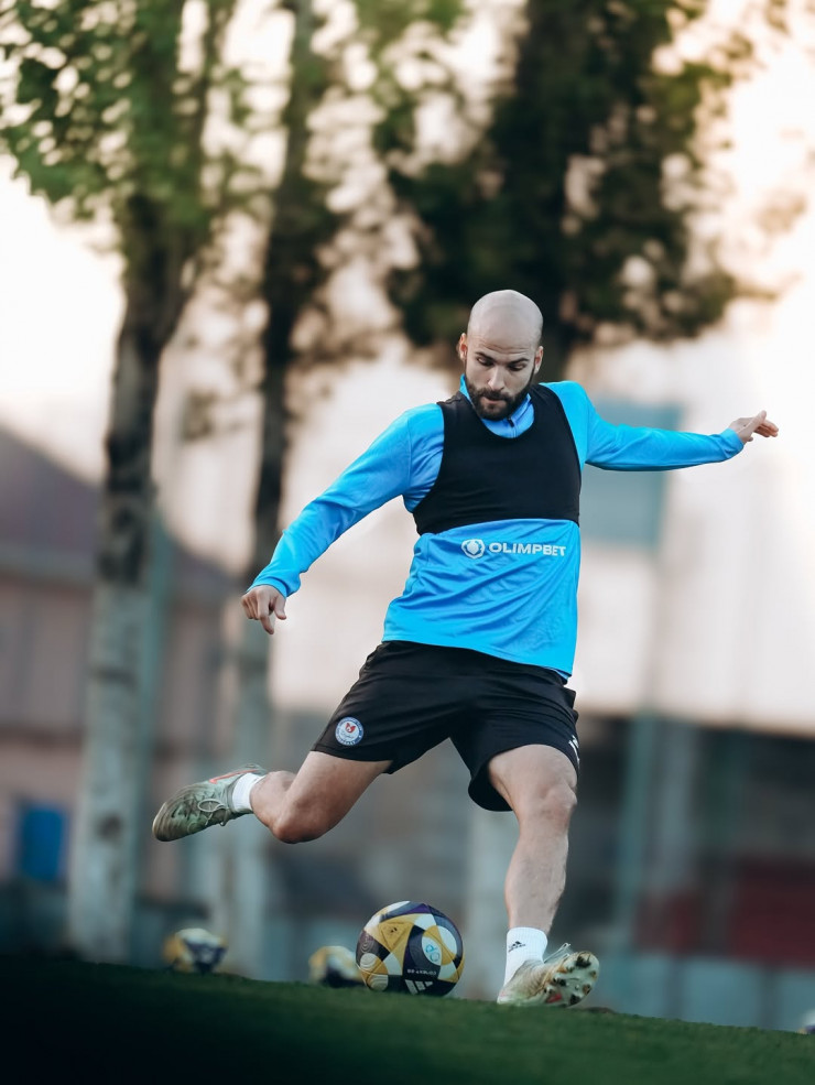 Дарио Чанаджия на тренировке 