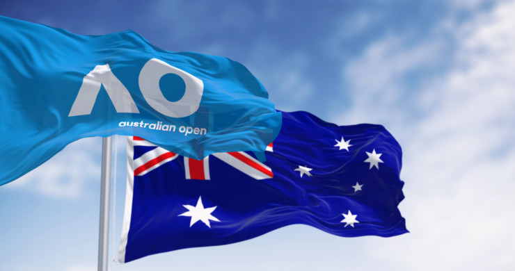 Флаги Australian Open и Австралии