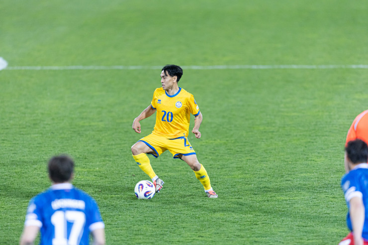 Рамазан Оразов в матче Лихтенштейн - Казахстан