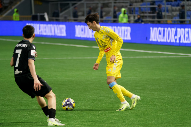 Нурали Жаксылык в матче 