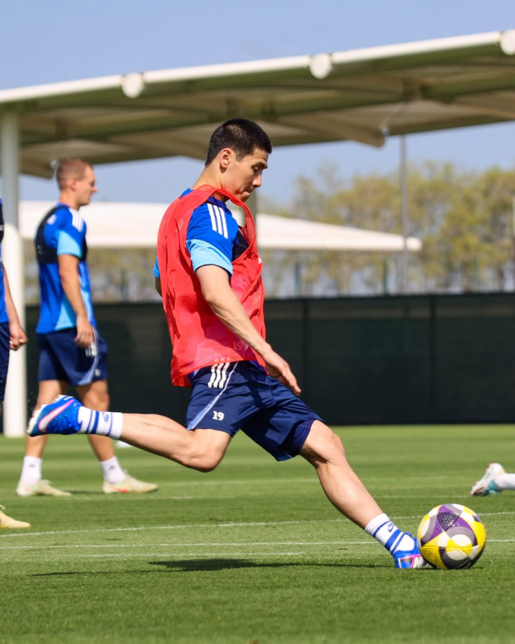 Бауыржан Исламхан на тренировке 