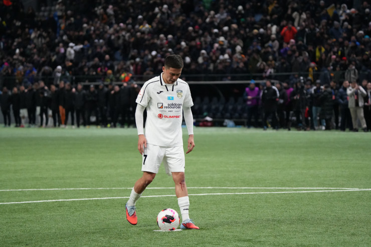 Жаслан Жумашев в матче за Суперкубок Казахстана