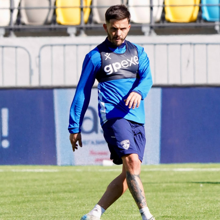 Леонель Струмия на тренировке 