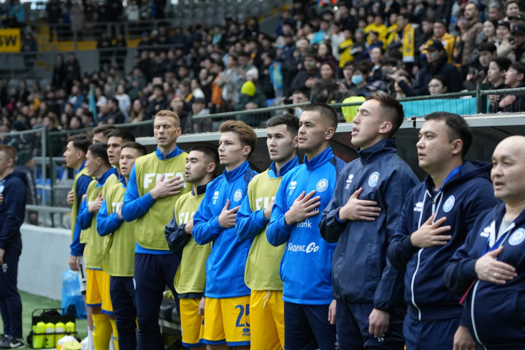 Скамейка запасных сборной Казахстана в матче с Намибией