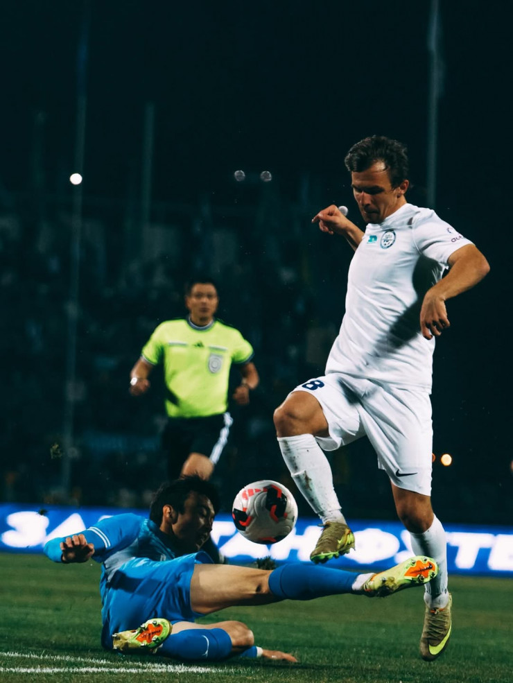 Вячеслав Швырёв в матче с 