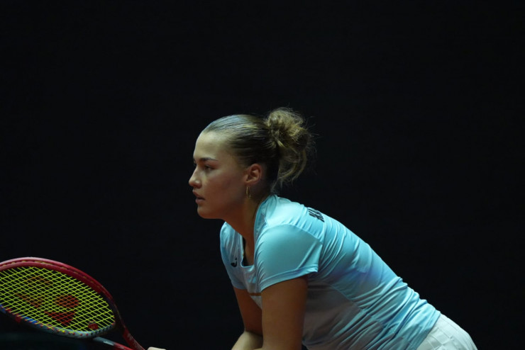 Соня Жиенбаева в матче за сборную Казахстана