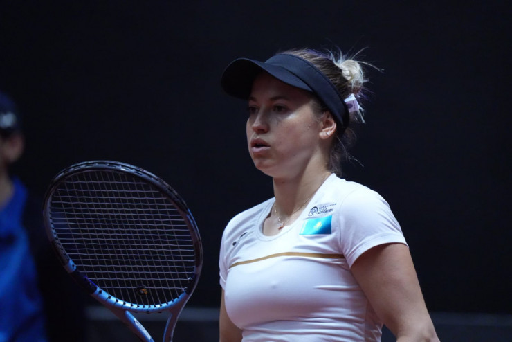 Юлия Путинцева в матче с Бьянкой Андрееску