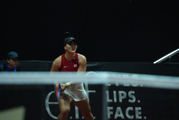 Бьянка Андрееску в противостоянии Казахстан - Канада