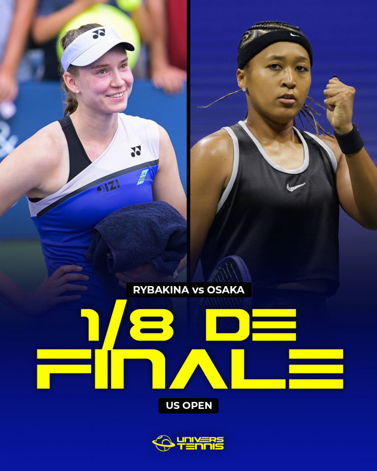 Афиша матча Рыбакина - Осака на US Open