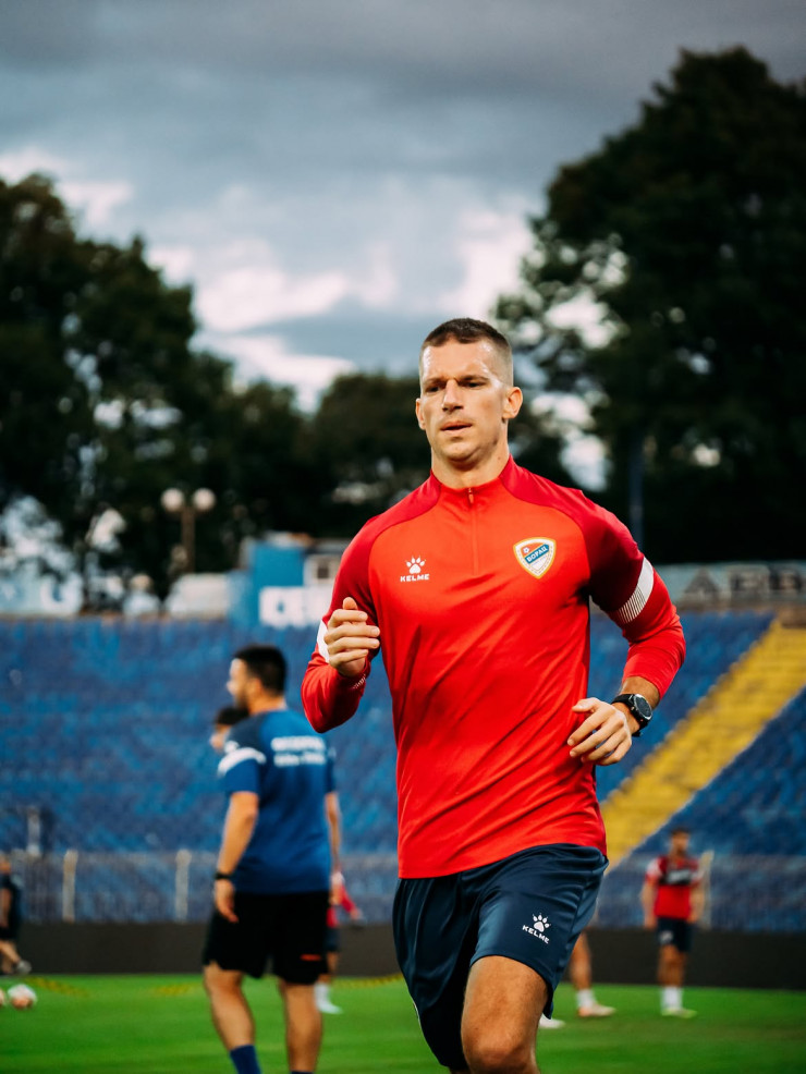Срджан Граховац на тренировке