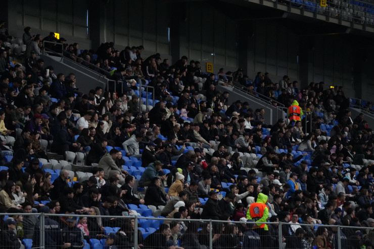 Фанаты Казахстана в матче против Коморских островов